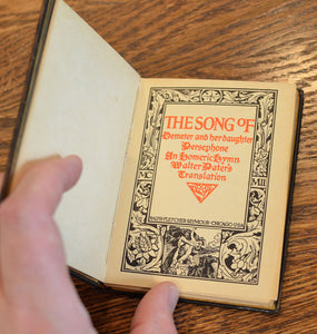 [Ralph Fletcher Seymour | Limited to 10 Copies] The Song of Demeter and Her Daughter Persephone