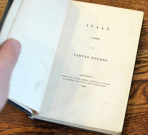 [Fine Binding | Riviere & Son] Italy / Poems