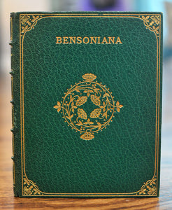 [Fine Binding | Morrell] Bensoniana