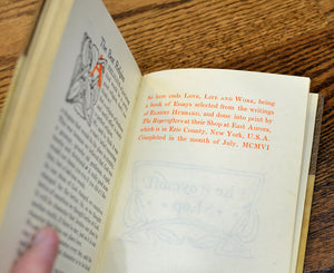 [Roycrofters | Fine Binding] Love, Life & Work