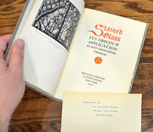 Load image into Gallery viewer, [Bruce Rogers | Privately Printed | Hand Colored] Stained Glass: Its Origin and Application
