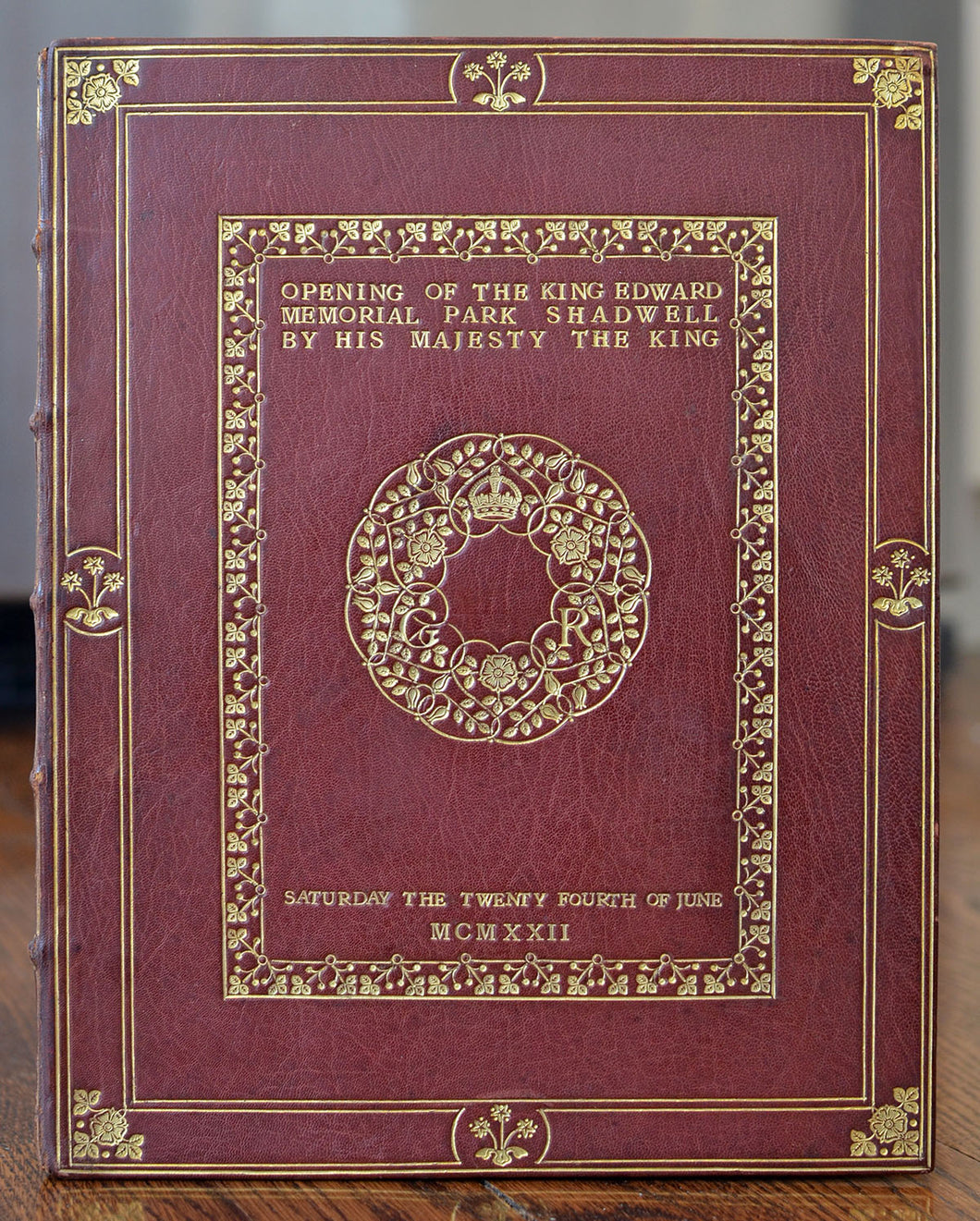 [Fine Binding | H. J. Morgan] Opening of the King Edward Memorial Park