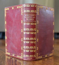 Load image into Gallery viewer, [Fine Binding | W.H. Smith | Fore Edge Painting] The Poetical Works of John Greenleaf Whittier
