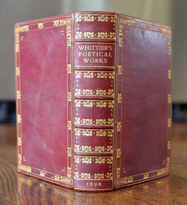 [Fine Binding | W.H. Smith | Fore Edge Painting] The Poetical Works of John Greenleaf Whittier