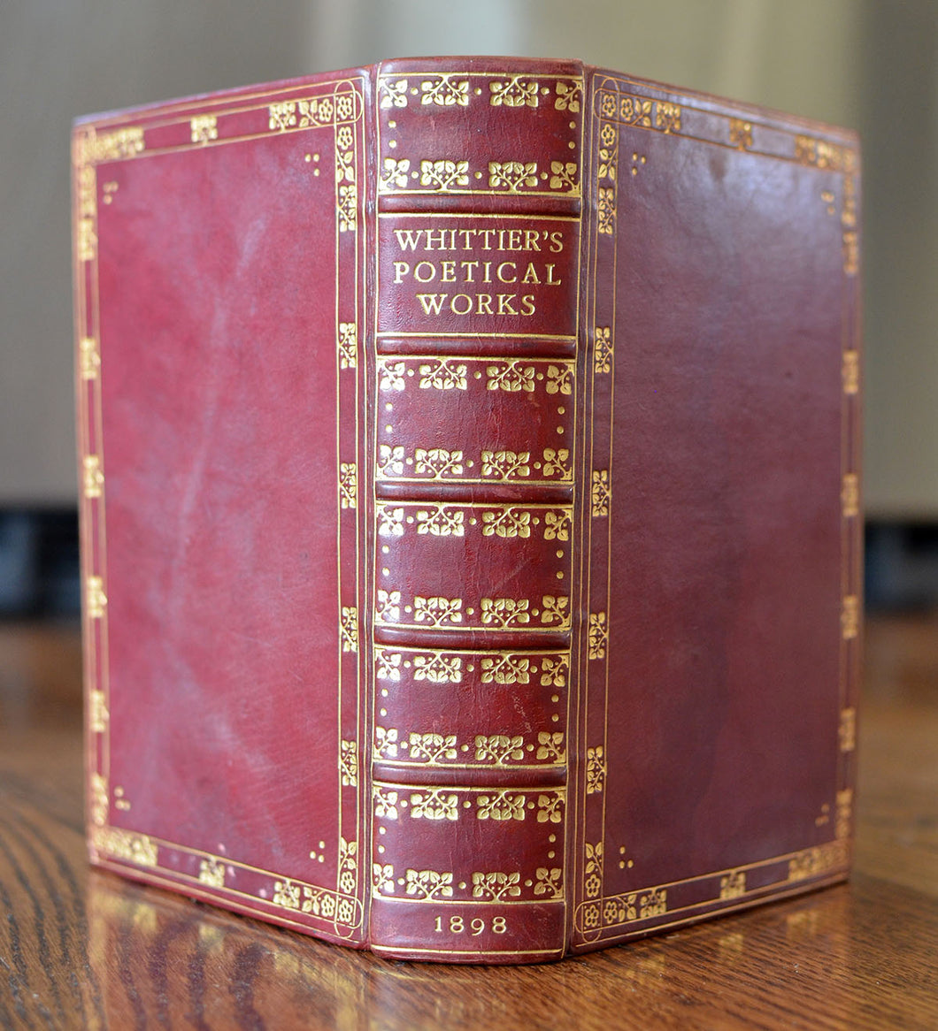 [Fine Binding | W.H. Smith | Fore Edge Painting] The Poetical Works of John Greenleaf Whittier