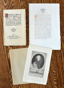 [Grolier Club | Ephemera] Catalogue of an Exhibition of First and Other Editions of the Works of John Dryden