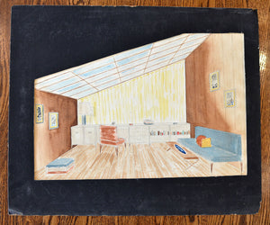 [Mid-Century Modern Design] Archive of Drawings & Renderings by Evelyn Lashin (Cohen)