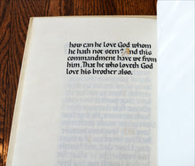 Load image into Gallery viewer, [Illuminated Manuscript on Vellum] 1 John 4:7-21
