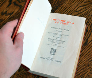 [Fine Binding | Arts & Crafts] The Home Book of Verse