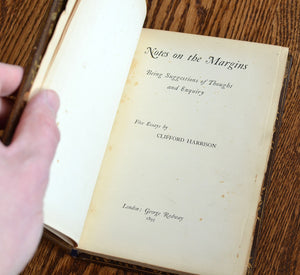 [Fine Binding | Arts & Crafts] Notes on the Margins