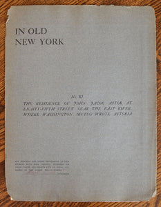 [Limited to 18 Copies | Portfolio of 12 Etchings] In Old New York