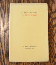 Load image into Gallery viewer, [White Knight Press | Limited to 6 Copies] Four Sonnets
