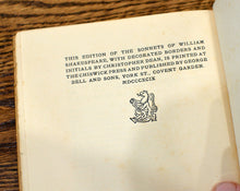 Load image into Gallery viewer, [Illuminated Cover] The Sonnets of William Shakespeare
