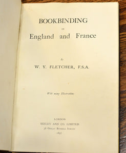 [Fine Binding | Julius Carter] Bookbinding in England and France