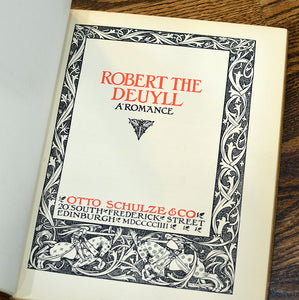 [Fine Binding | Hardy, Maillard, Pilon] Robert the Deuyll