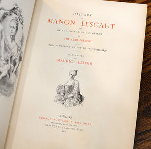 [Fine Binding | Kelly & Sons] History of Manon Lescaut