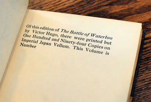 [Roycrofters | Limited to 194 Copies] The Battle of Waterloo