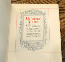 Load image into Gallery viewer, [Bruce Rogers] Printers Marks
