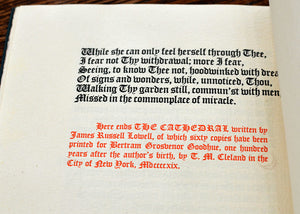 [Bertram Grosvenor Goodhue | Limited to 60] The Cathedral