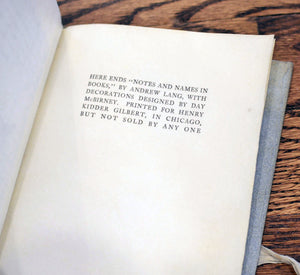 [Printed on Vellum] Notes and Names in Books