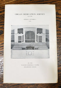 [Bruce Rogers | Inscribed] Flagler Memorial Chapel of Millbrook School