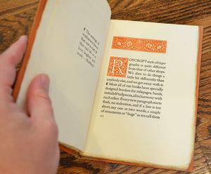 Sahlin, Axel Edw. Typographic Expressions: Something of Roycroft Principles and Methods [together with] six Christmas greetings booklets printed by Sahlin, 1940-1960.
