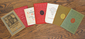 Sahlin, Axel Edw. Typographic Expressions: Something of Roycroft Principles and Methods [together with] six Christmas greetings booklets printed by Sahlin, 1940-1960.