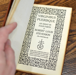 [Fine Binding | Roycrofters] Virginibus Puerisque