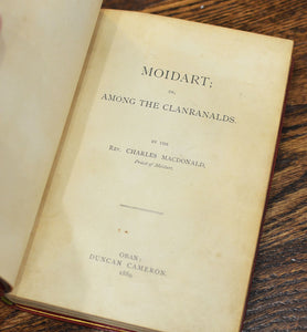 [Fine Binding | Mary E. Robinson] Moidart, or among the Clanranalds