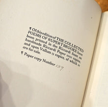 Load image into Gallery viewer, [Fine Binding | Donnelley] The Collected Poems Of Rupert Brooke
