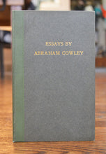 Load image into Gallery viewer, [Elm Press | Peter Verburg] Cowley, Abraham. Essays.
