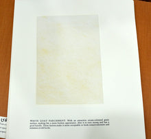 Load image into Gallery viewer, [Vellum Samples] Specimens of Parchment with Notes by Ronald Reed
