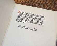 Load image into Gallery viewer, [H.M. O&#39;Kane | Elston Press] Morris, William. Pre-Raphaelite Ballads.
