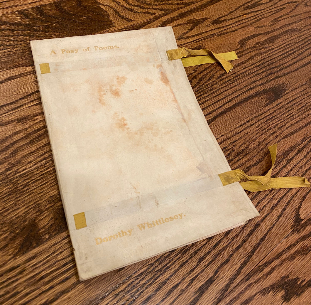 [Arts & Crafts Printing] Whittlesey, Dorothy. A Posy of Poems.