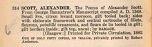 Load image into Gallery viewer, [Printed on Vellum | Bound by Ramage] Poems of Alexander Scott
